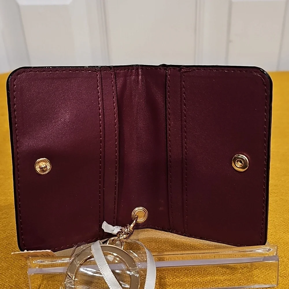 Victoria's Secret Burgundy Keychain Cardholder NWT